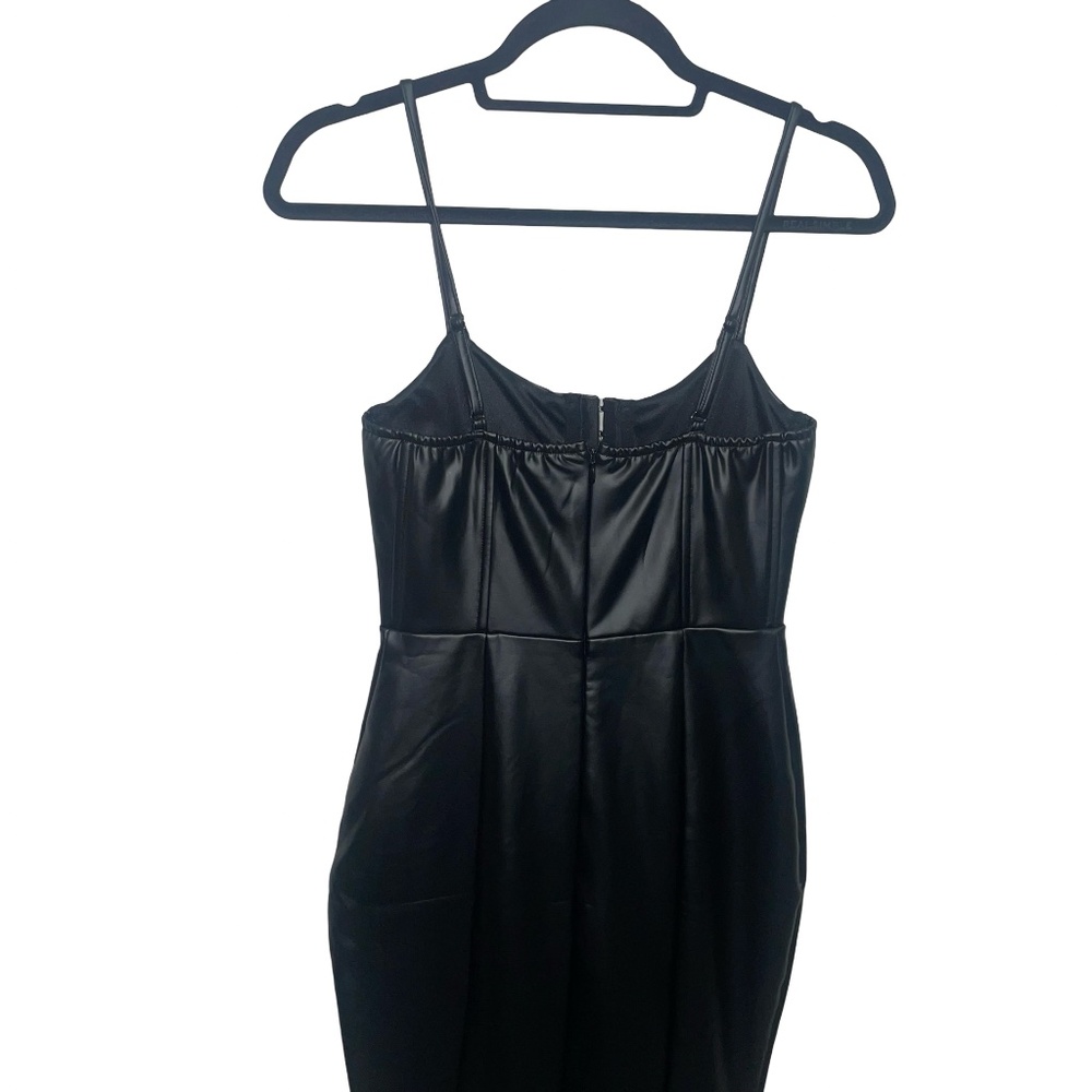 Akira Women's The Main Character Pu Maxi Dress Sz Small - Picture 9 of 16